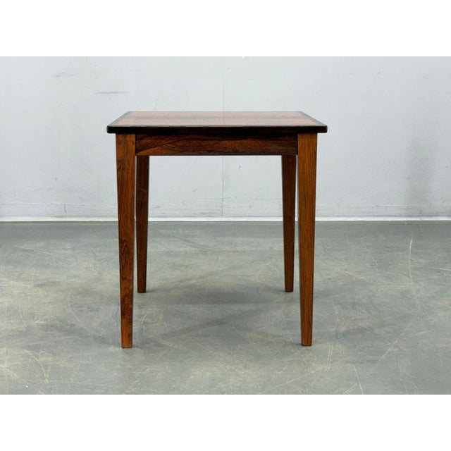 Brown Mid-Century Modern Danish Rosewood Side Table, 1960s For Sale - Image 8 of 14