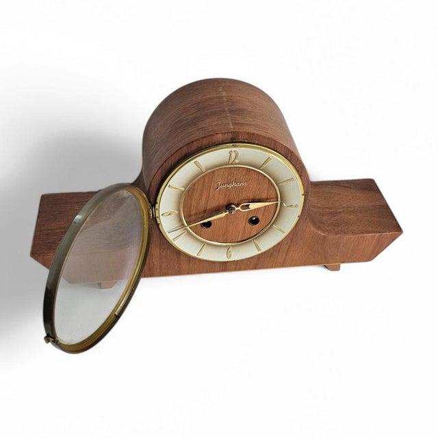 Mantelpiece with Clock from Junghans, 1930s For Sale - Image 13 of 16