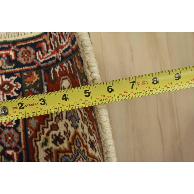 Heriz Rug 1’11” X 3′ Ivory Wool Traditional Hand-Knotted Oriental Carpet For Sale In Philadelphia - Image 6 of 7