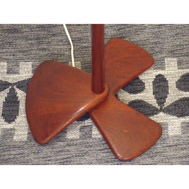 Brown Scandinavian Modern Teak Floor Lamp For Sale - Image 8 of 13