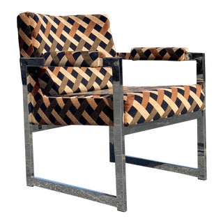 1960s Adrian Pearsall Chrome Chair For Sale