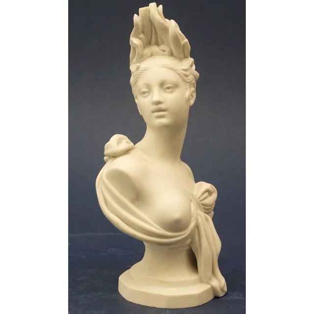 Item description: Spectacular, beautiful classical sculpture in fine French biscuit porcelain, depicting Messalina, the...