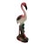 Mid-Century Tropical Ceramic "The Walker" Pink Flamingo Figurine For Sale