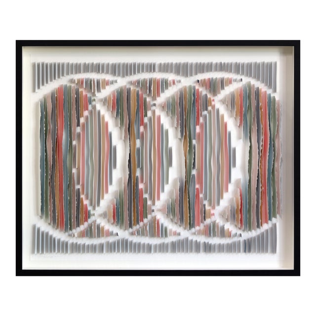 Trinity United - Abstract Color Drenched Mixed Media Sculptural Original Artwork by Krista Reuter For Sale