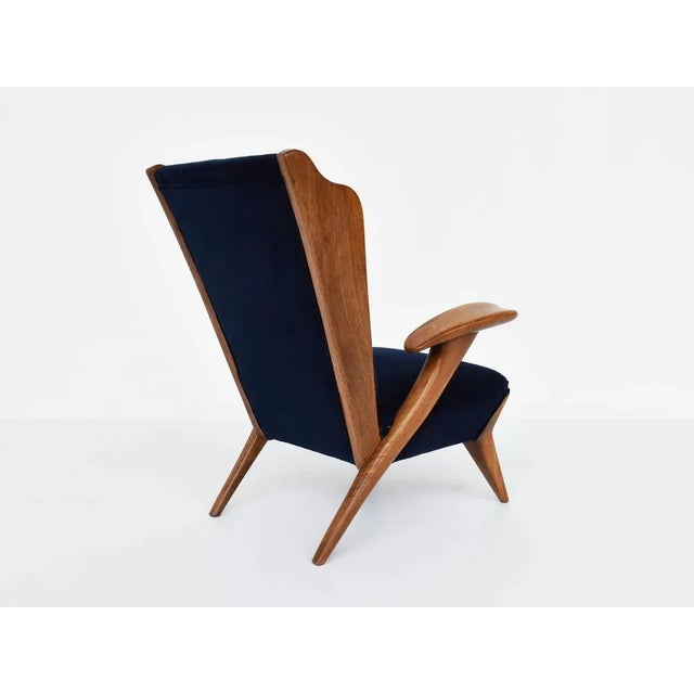 1940s Triennale Armchair by Guglielmo Pecorini, Italy, 1948 For Sale - Image 5 of 13