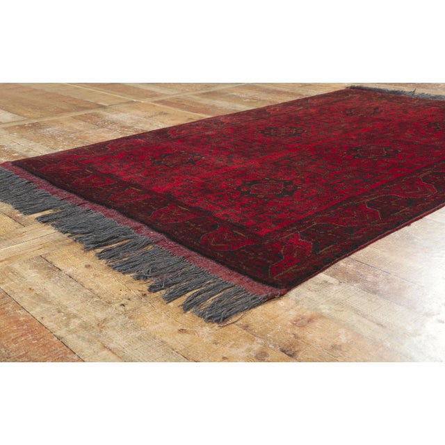 Mid 20th Century Vintage Persian Turkoman Rug, 04'02 X 06'07 For Sale In Dallas - Image 6 of 9