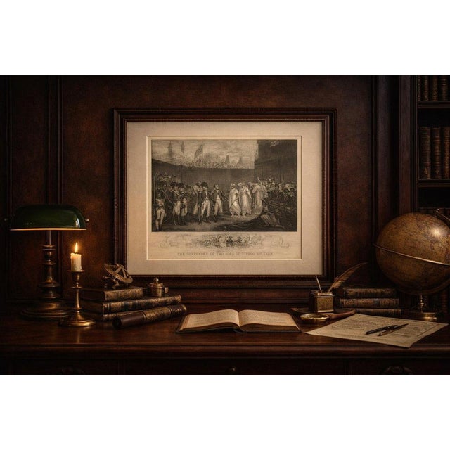 Gold After H. Singleton, India, Tipu Sultan Sons Surrender, Mysore War, 1850, Engraving For Sale - Image 8 of 10