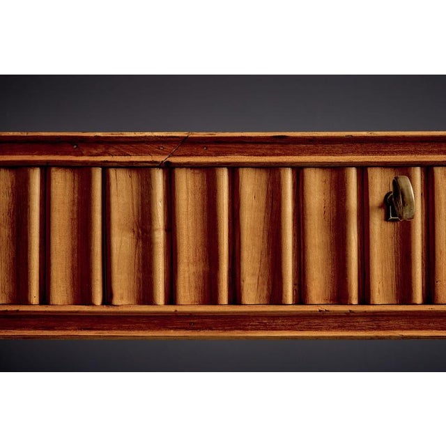 Italian Cherry Wood Lady Writing Desk with Floating Top, 1940s For Sale - Image 11 of 12