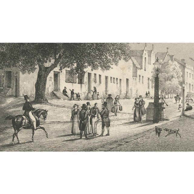 Tirpenne, Albany, New York Street View, 1840, Lithograph For Sale - Image 5 of 10