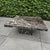 Beautiful Rosso Levanto Postmodern Marble Coffee Table. monolithic square size with flares of quartz and malachite veins....