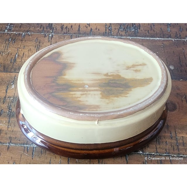 Vintage Stoneware Small Lidded Casserole Covered Oval Bowl ~ Dish, 1980s For Sale In New York - Image 6 of 9