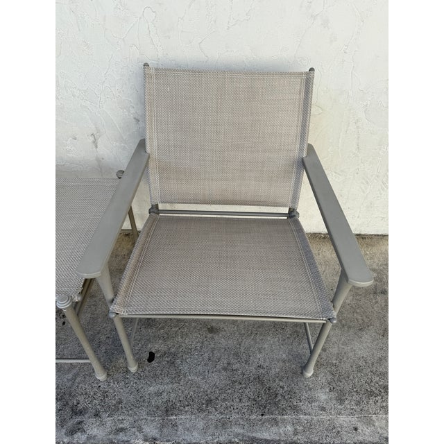 Giati Designs Aprio Collection Outdoor Chairs + Ottoman, Set of Three For Sale In San Francisco - Image 6 of 12