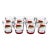Vintage Traditional Vietri Old St. Nick Hand-Painted Double Old Fashioned Glasses – Set of 8 For Sale