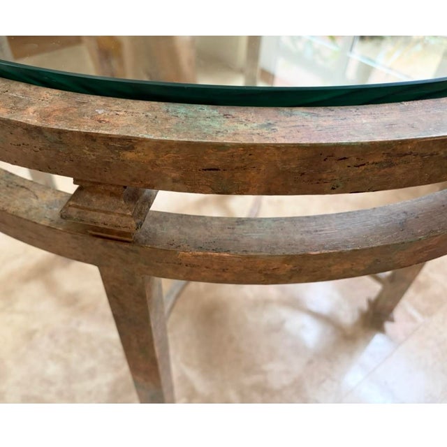 Dennis & Leen 1990s Custom Dennis & Leen Roman Side Table For Sale - Image 4 of 8