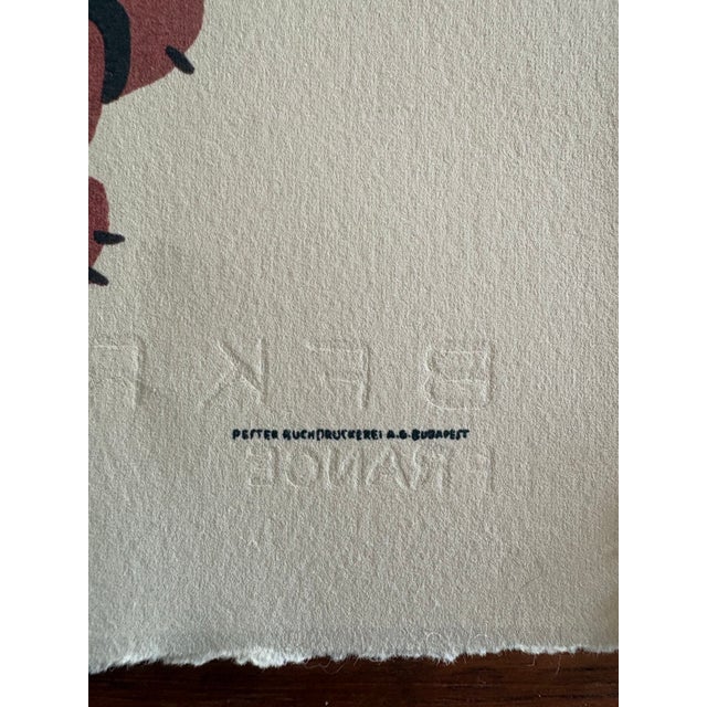 Paper A Striking 1920s Art Deco Sheet Music Cover Illustration Titled “Pampa – Tango Milonga” by Composer Georges Veres, Published by Franz Bárd & Sohn For Sale - Image 7 of 7