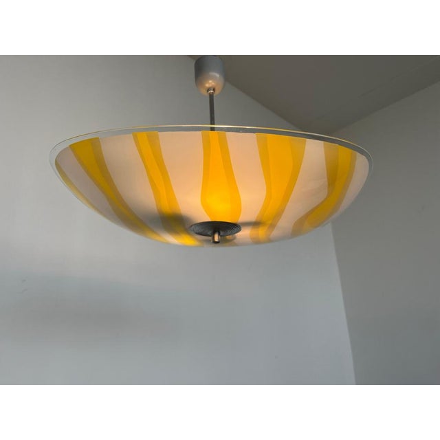 1970s Mid-Century Glass Pendant attributed to Napako, Former Czechoslovakia, 1970s For Sale - Image 5 of 9