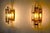 Very nice pair of Venini wall lights produced in Italy in the 70s. Cut glass and gilt metal structure. Unique object that...