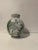 2000 - 2009 Traditional Round Green & White Cloisonne Symbolic Bird & Vine Vase For Sale - Image 5 of 12