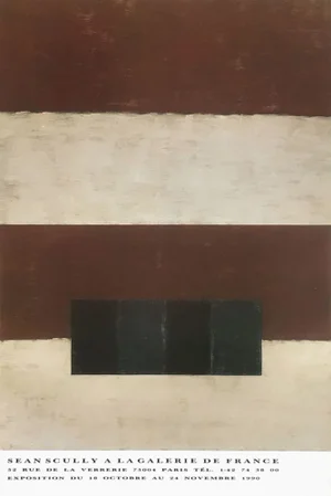 1990 Sean Scully Galerie De France Exhibition Poster