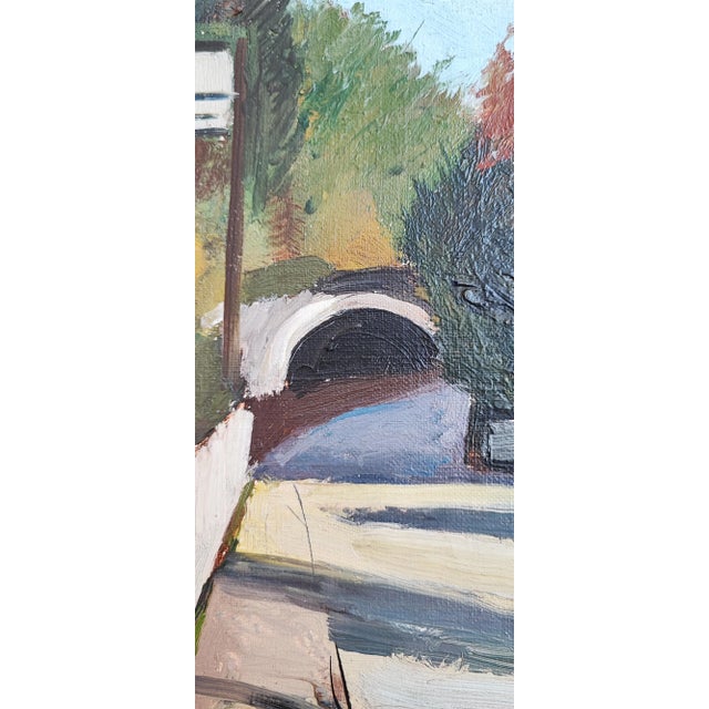 Henry Meylan, A côté du chemin de fer, Oil on Canvas For Sale - Image 4 of 9