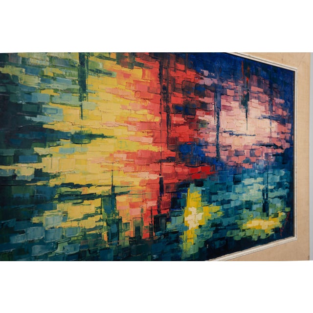 Abstract Composition, 1980s, Oil on Canvas For Sale - Image 9 of 14