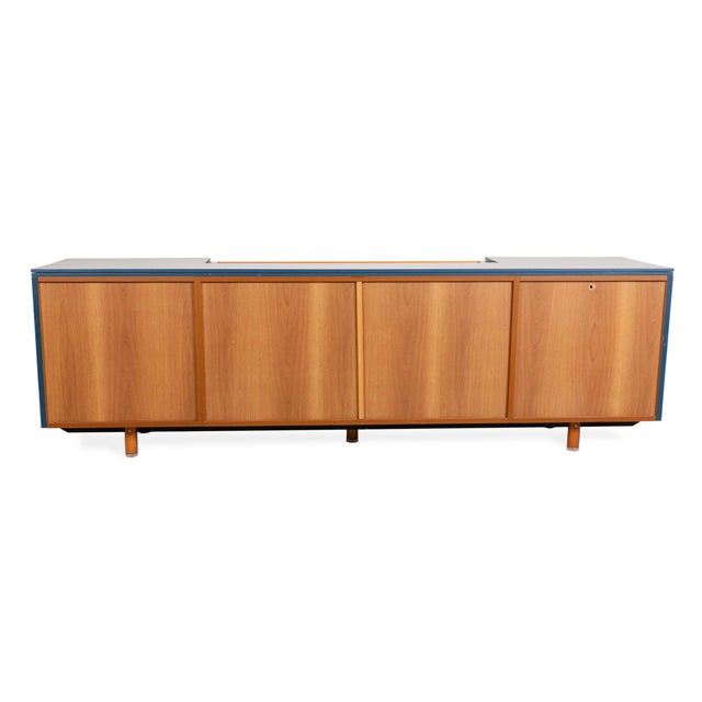 Wooden Sideboard in Blue & Brown from Poliform For Sale - Image 12 of 14