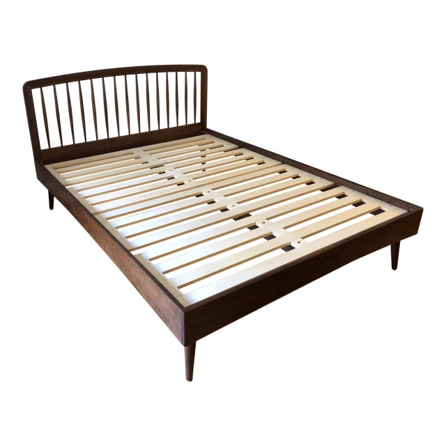 MidCentury Modern Queen Sized Spindle Bed Chairish
