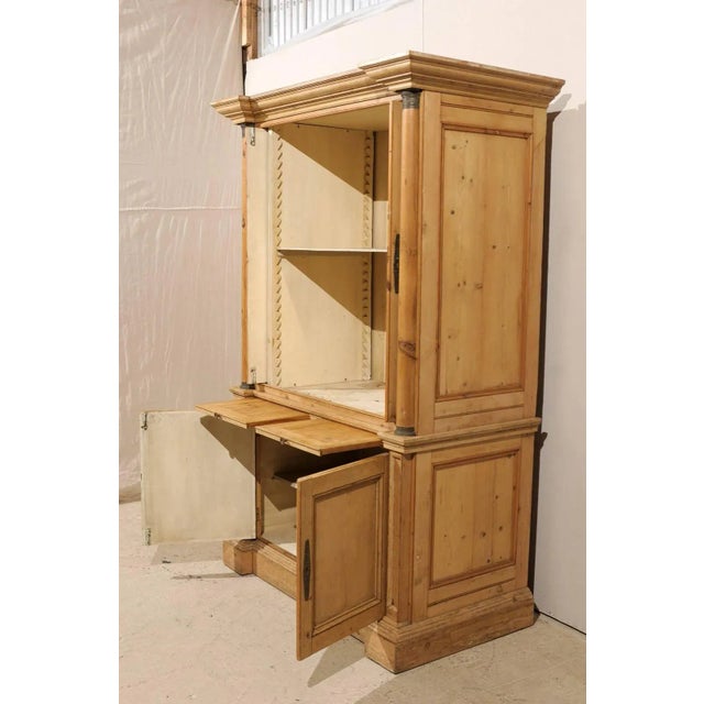 7’ Ft Tall English Coffee Bar With Adjustable Shelves and Drawers For Sale In Atlanta - Image 6 of 11