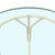 Wood Restored Mid-Century Round Glass Top 3-Strand Rattan Dining Table For Sale - Image 7 of 7