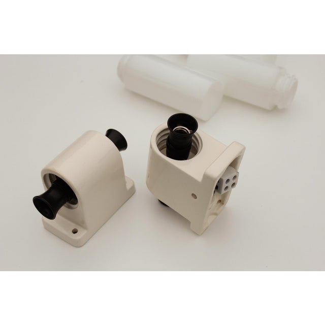 Bauhaus Wall Lights in Ceramic and Opal Glass, 1920s, Set of 2 For Sale - Image 4 of 18