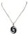 Bvlgari 18k Optical Illusion Diamond & Onyx Spinning Pendant For Sale