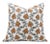 Fabdivine Handmade Block Printed Cushion Cover 18x18 Inch Thick Cotton White-Madhubala For Sale