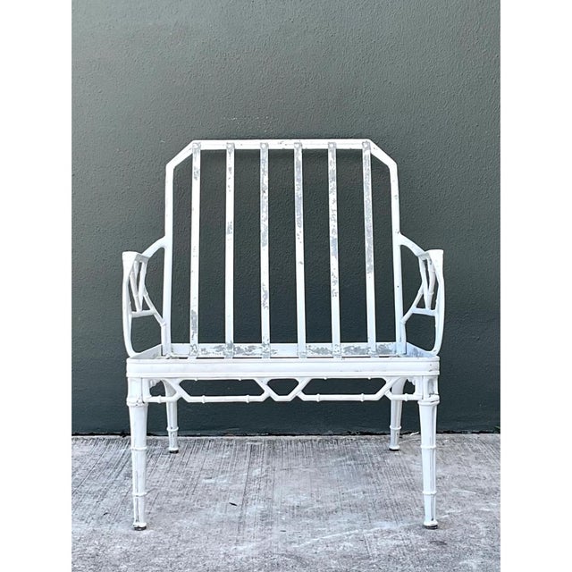 Vintage Brown Jordan “Calcutta” Metal Patio Lounge Chair For Sale - Image 11 of 12