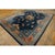 Hand Knotted Pile Rectangle Floral Medallion Antique Blue 1920s Wool Rug, Circa Date: 1920s. This exceptional piece of...