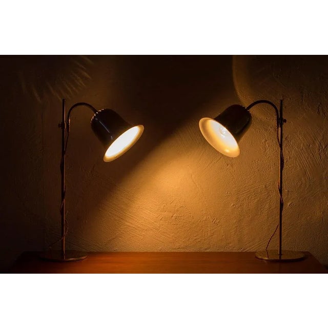 Gold Table Lamps by Trivselbelysning, Set of 2 For Sale - Image 8 of 13