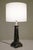 1960s Art Deco Revival Modern Obelisk Column Black Portoro Marble Table Lamp For Sale - Image 4 of 12