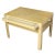 Vintage Karl Springer style goatskin side table with a single drawer and shelf. A chic Mid-Century Modern table in pale...