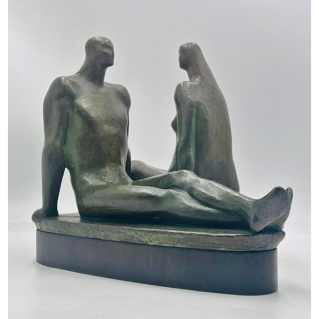 Mexican Salvador Soto Tovar “Pareja” Bronze Sculpture, Signed & Dated 1965 Mexican Art For Sale - Image 3 of 18