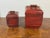Glazed Ceramic Lidded Canisters, Set of Two For Sale - Image 4 of 12