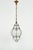 1950s Mid-Century Reticello Glass Lantern Pendant in the style of Venini, Italy, 1950s For Sale - Image 5 of 15