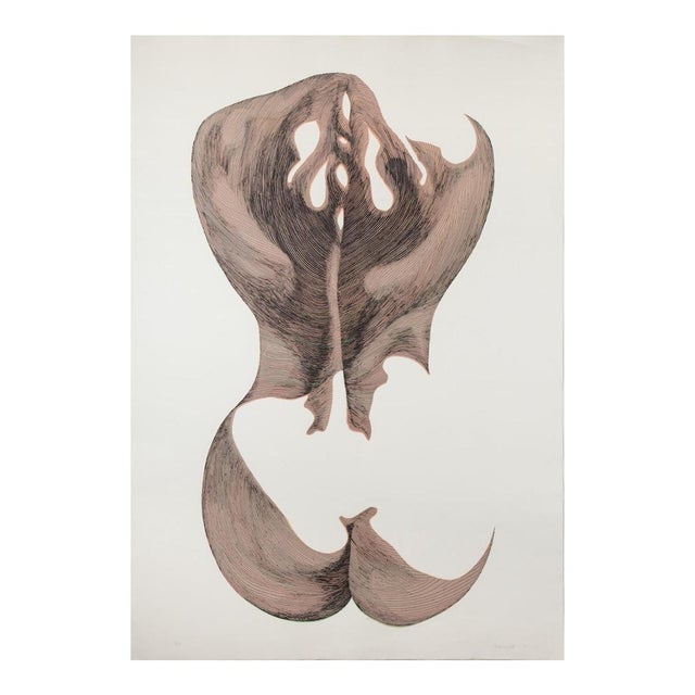 Giacomo Porzano, Price, Woman from Shoulders, Etching, 1970s For Sale - Image 3 of 3