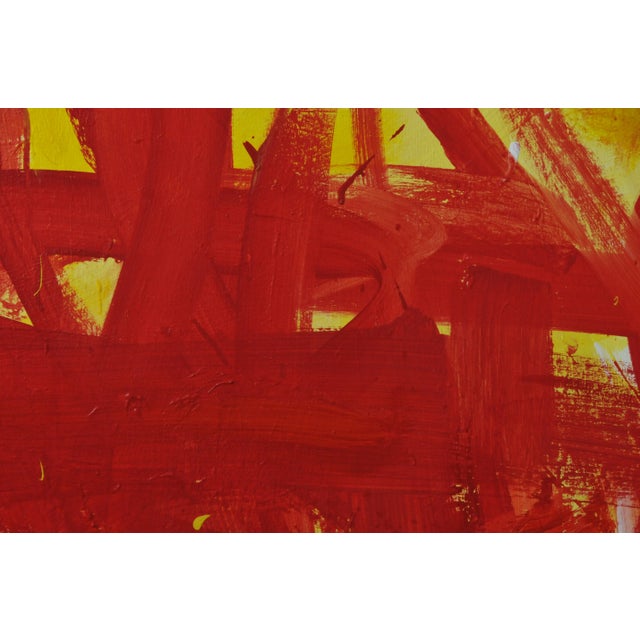2020s Red Run Rhombus, Orginal Abstract Painting by Robbie Kemper For Sale - Image 5 of 6