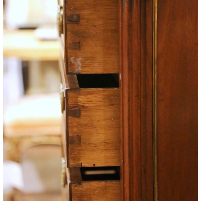 Brown Early 20th Century French Louis XVI Marble Top Chiffonier by A. Mailfert For Sale - Image 8 of 13