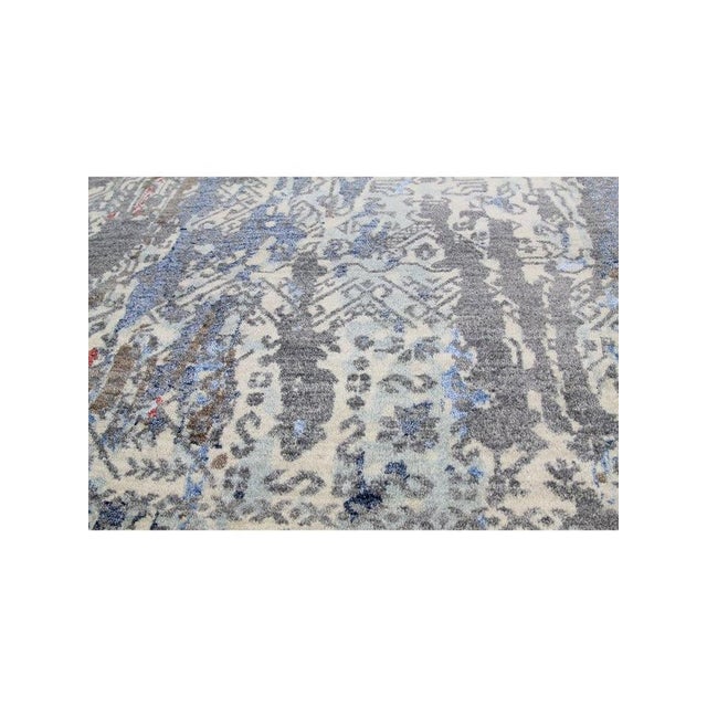 1990s Handwoven Modern Abstract Area Rug 9x12 For Sale In Dallas - Image 6 of 11