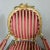Mid 19th Century Antique French Striped Baroque Carved Giltwood Chairs and Sofa Set - Project For Sale - Image 5 of 12