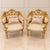 Add a refined European touch to your interior with this French-inspired armchair, featuring an elegant beige damask...
