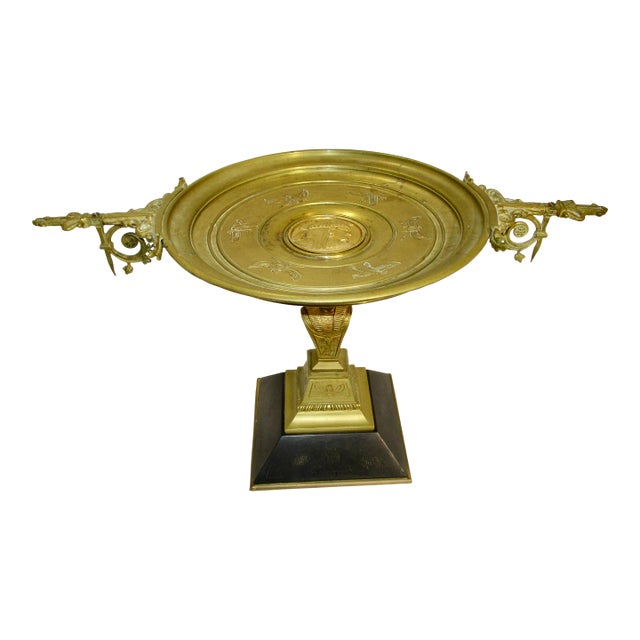 Egyptian Revival Bronze Tazza Circa 1920s For Sale