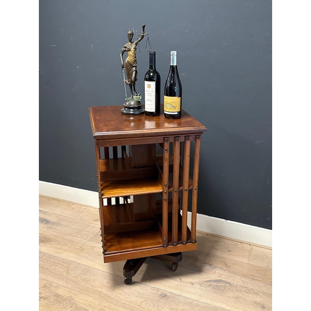 Antique Revolving Bookcase, 1890s For Sale - Image 11 of 13