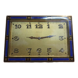 Early 20th Century Art Deco Period Easel Back Desk Clock For Sale