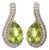 14KY Peridot(1.48) & Diamond(0.10) Drop Earrings, 2 pieces For Sale